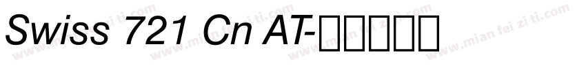 Swiss 721 Cn AT字体转换